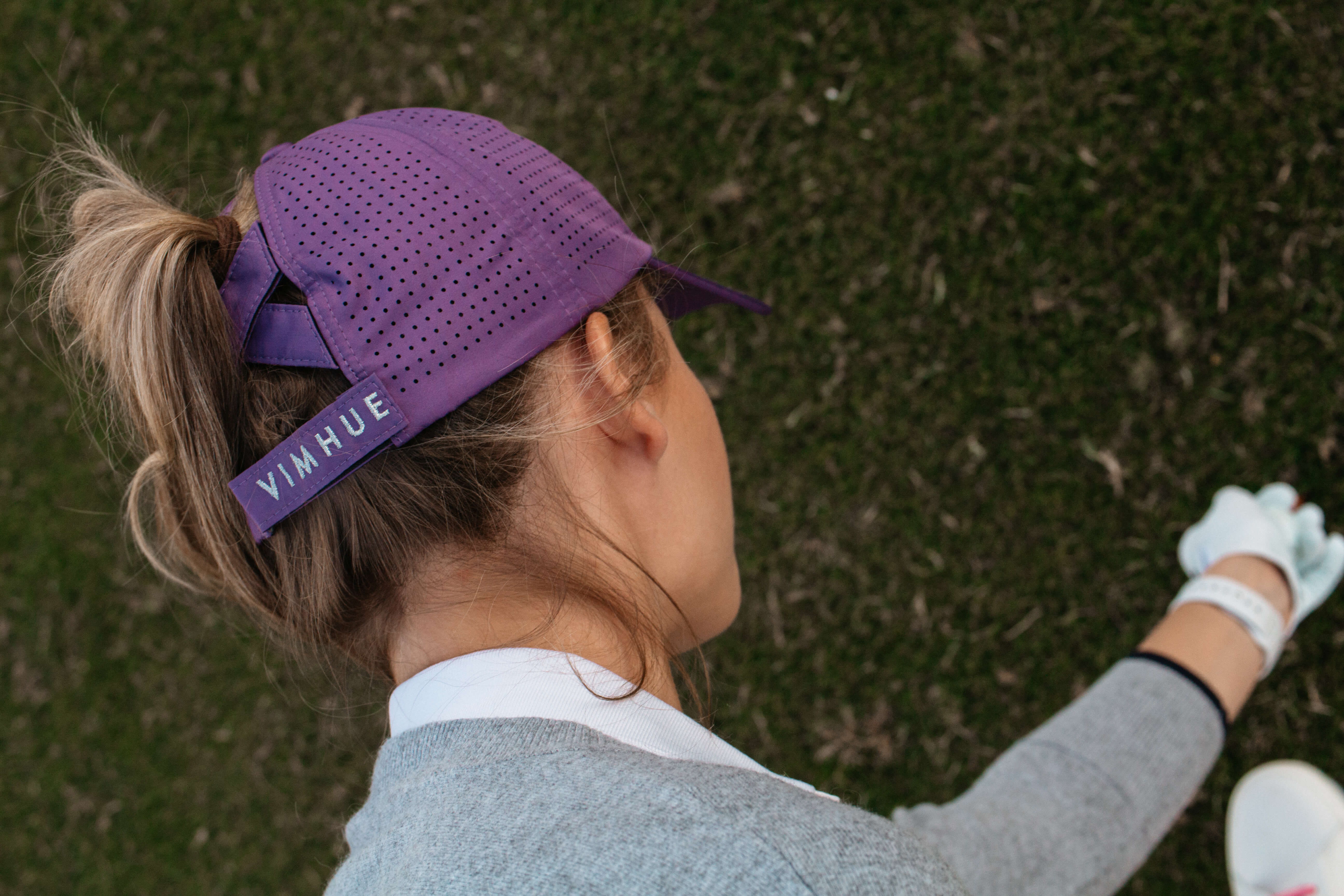 Ponytail hat, X-Boyfriend, Grape, UPF 50+ - VIMHUE