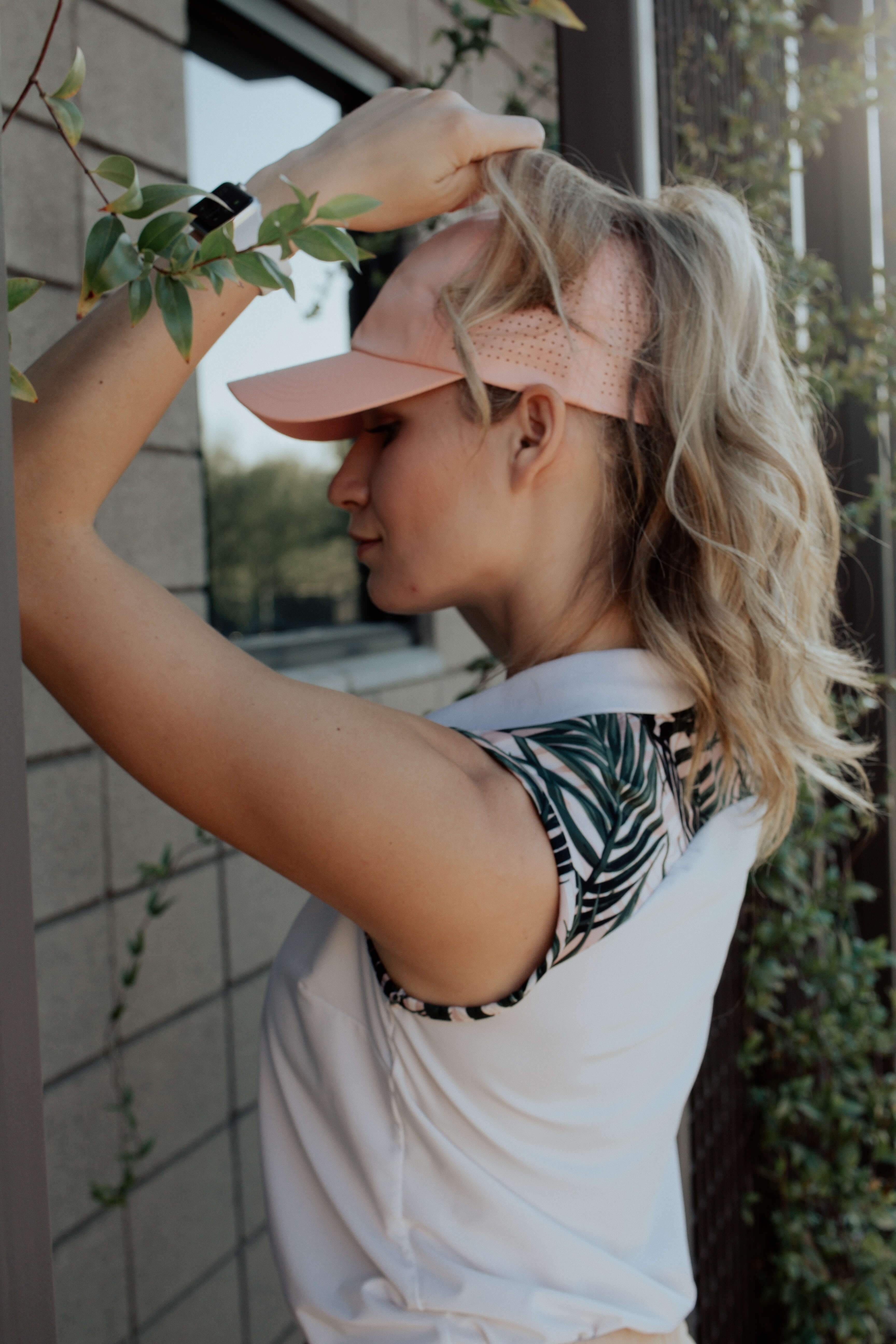 Ponytail hat, X-boyfriend, Peach, UPF 50+ - VIMHUE