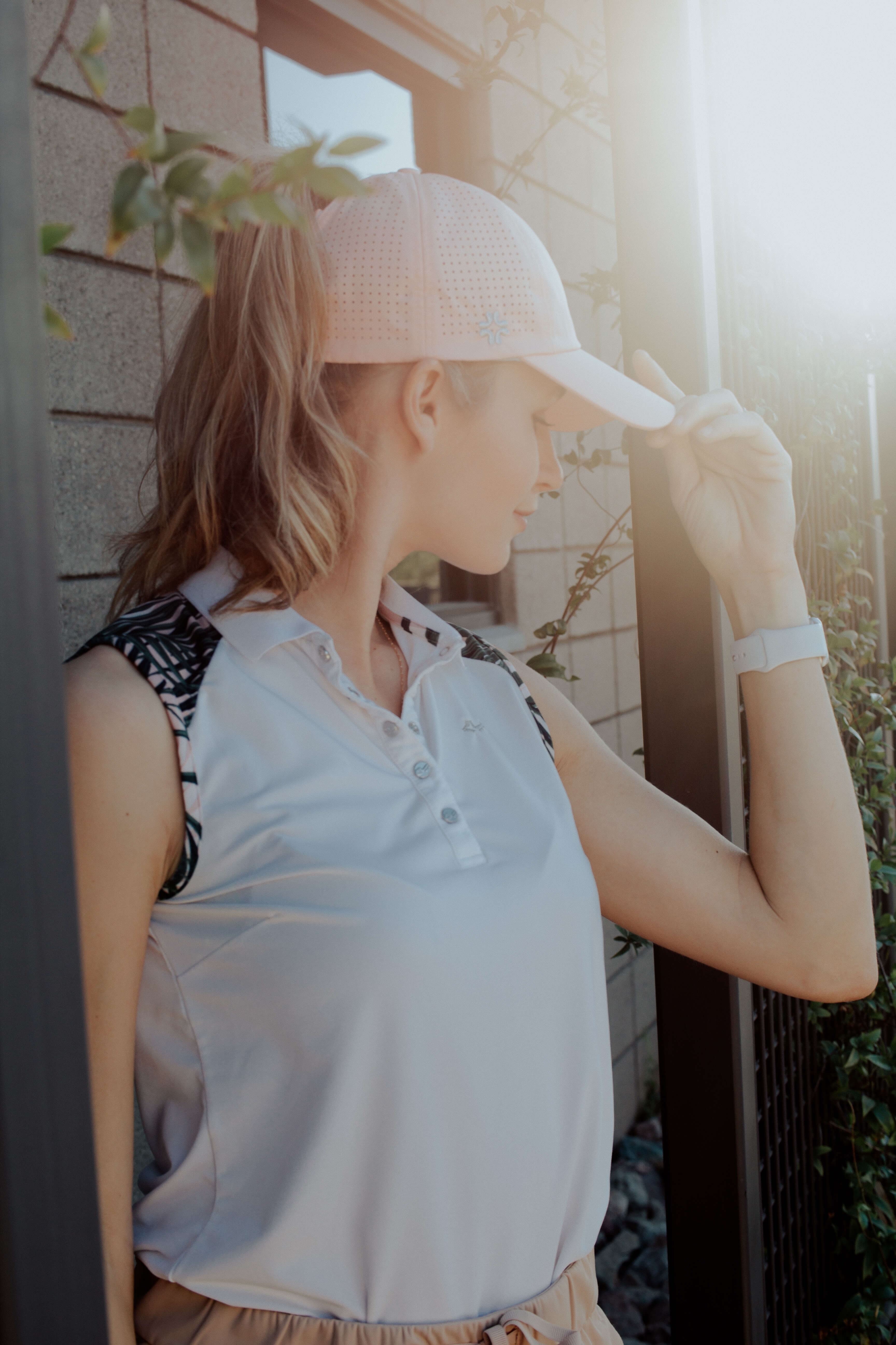 Ponytail hat, X-boyfriend, Peach, UPF 50+ - VIMHUE