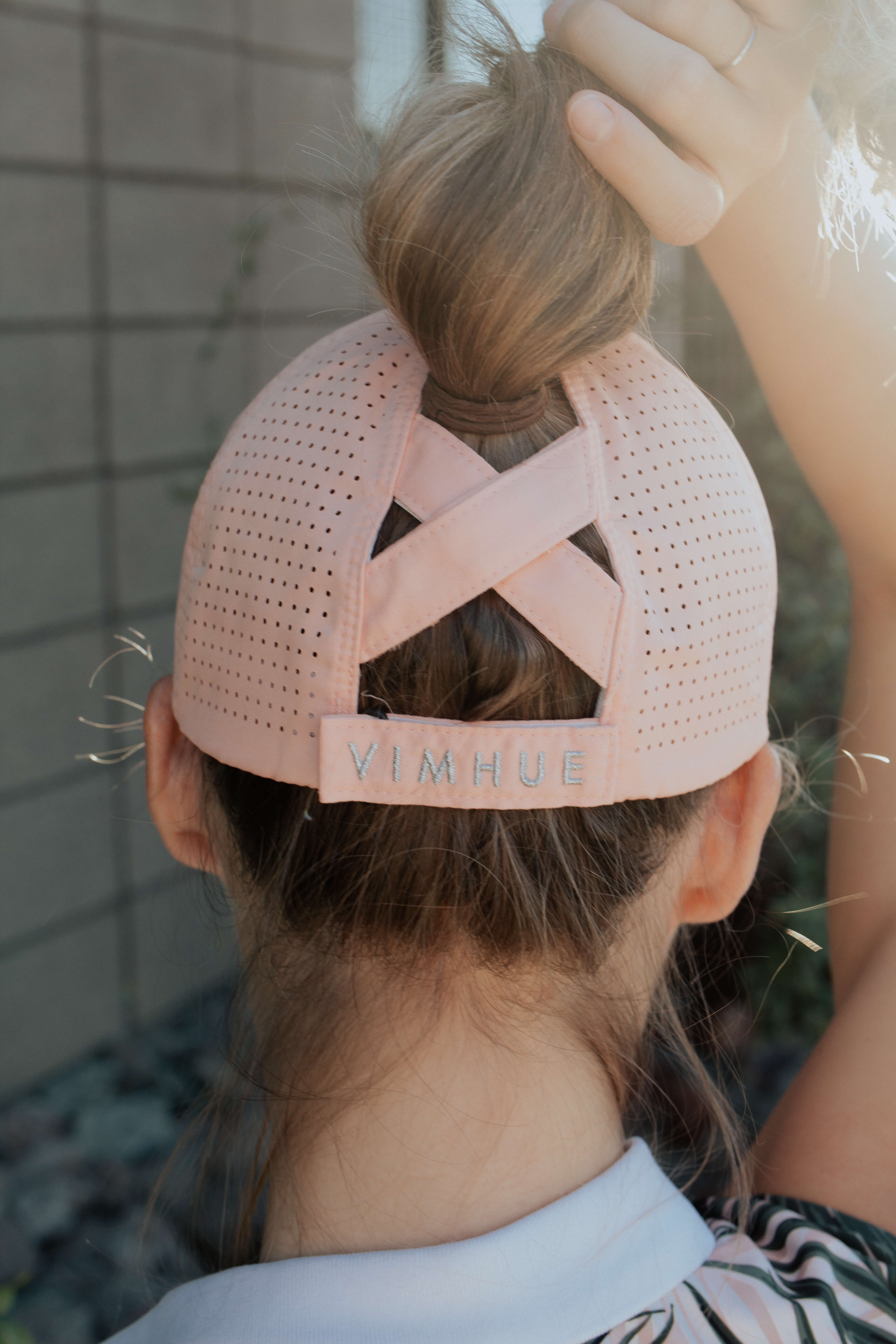 Ponytail hat, X-boyfriend, Peach, UPF 50+ - VIMHUE