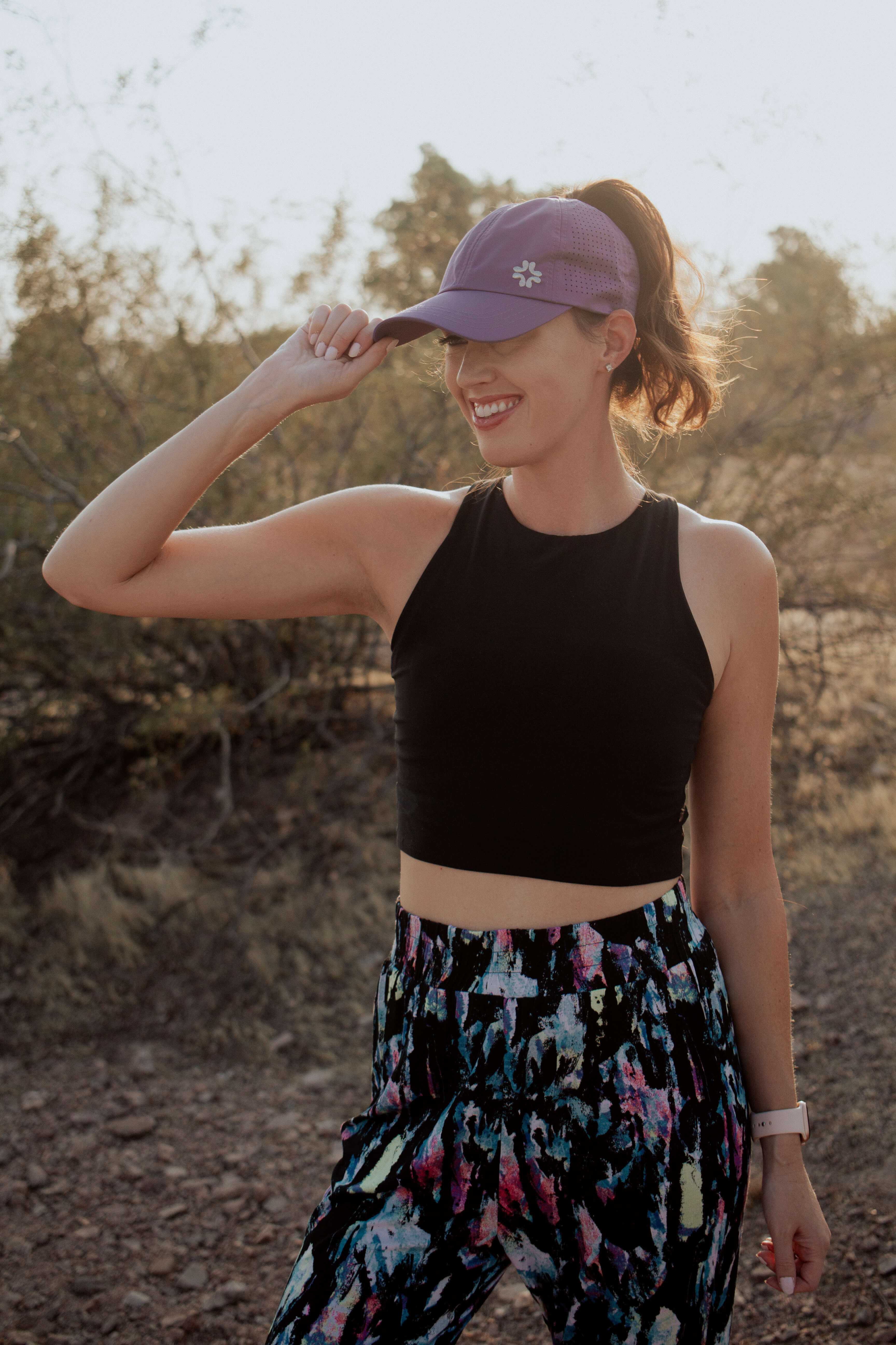 Ponytail hat, X-Boyfriend, Grape, UPF 50+ - VIMHUE