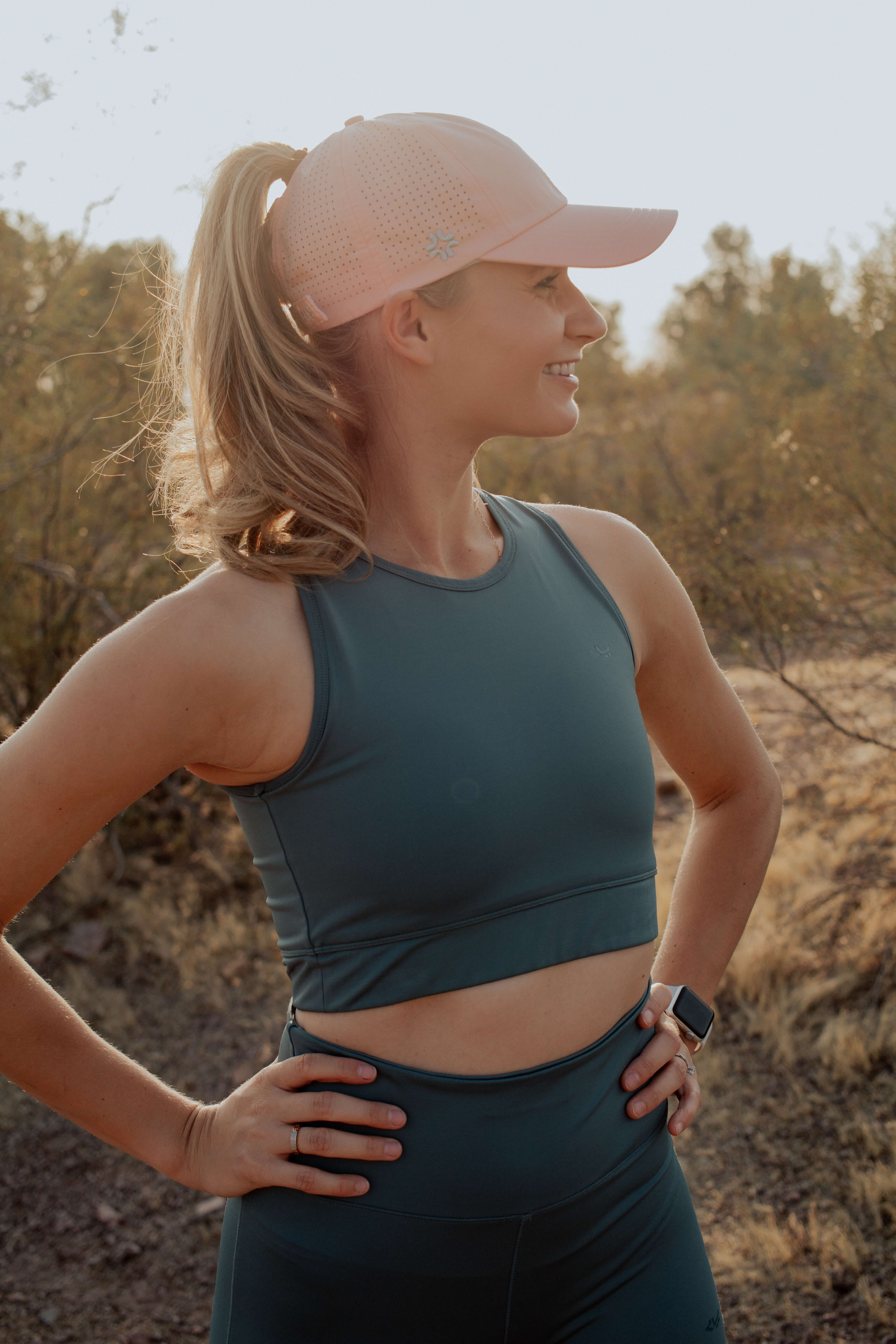 Ponytail hat, X-boyfriend, Peach, UPF 50+ - VIMHUE