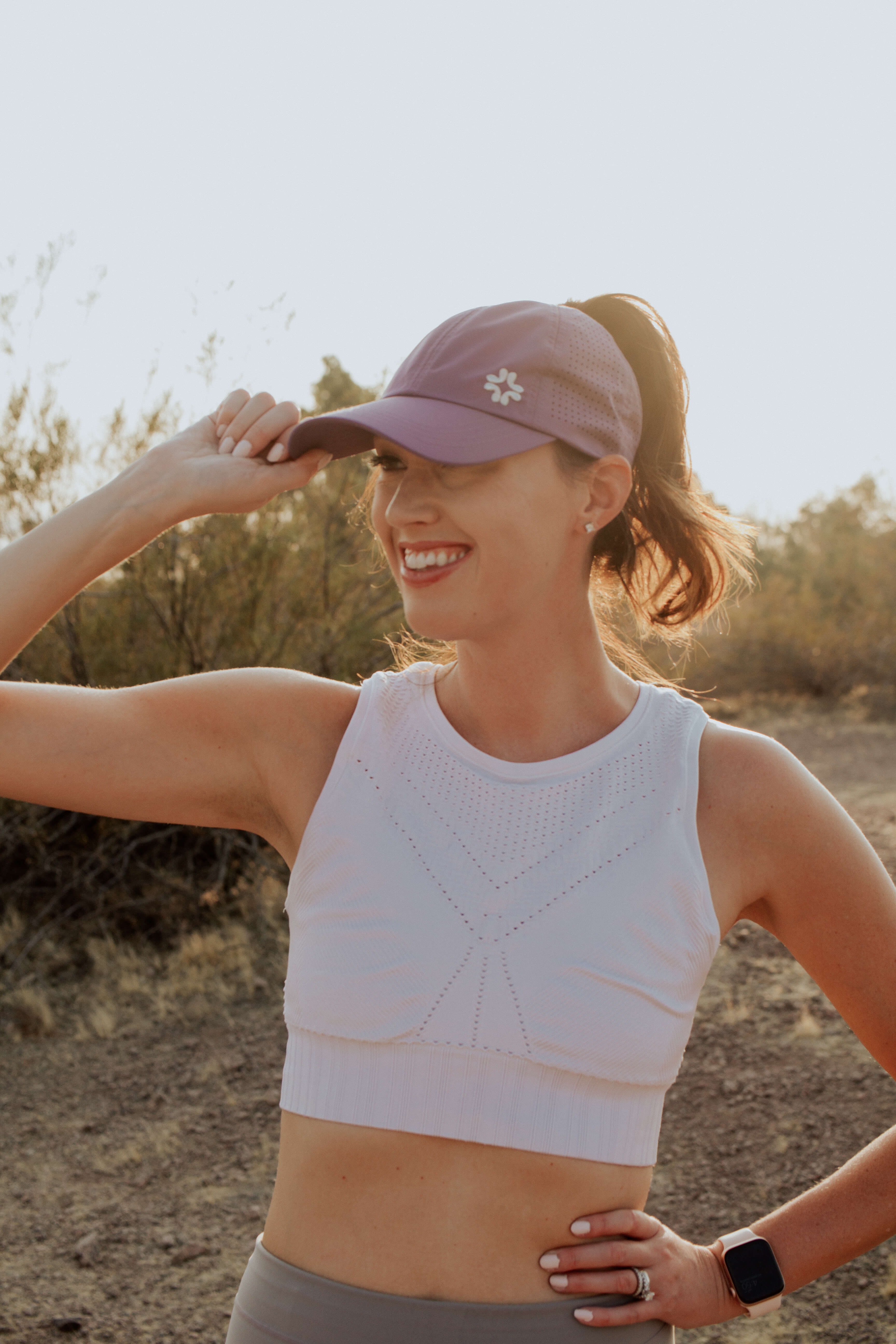 Ponytail hat, X-Boyfriend, Grape, UPF 50+ - VIMHUE