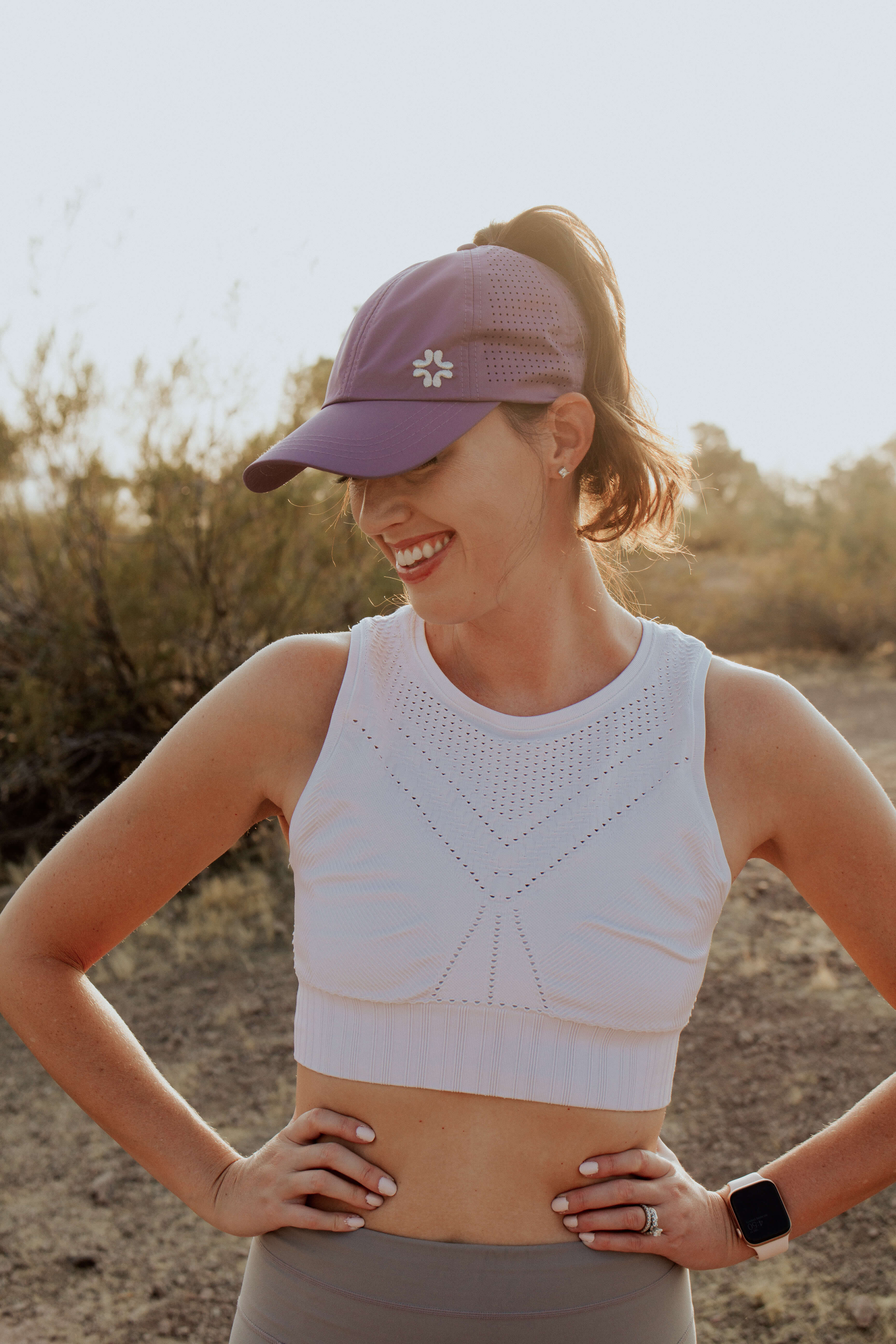 Ponytail hat, X-Boyfriend, Grape, UPF 50+ - VIMHUE