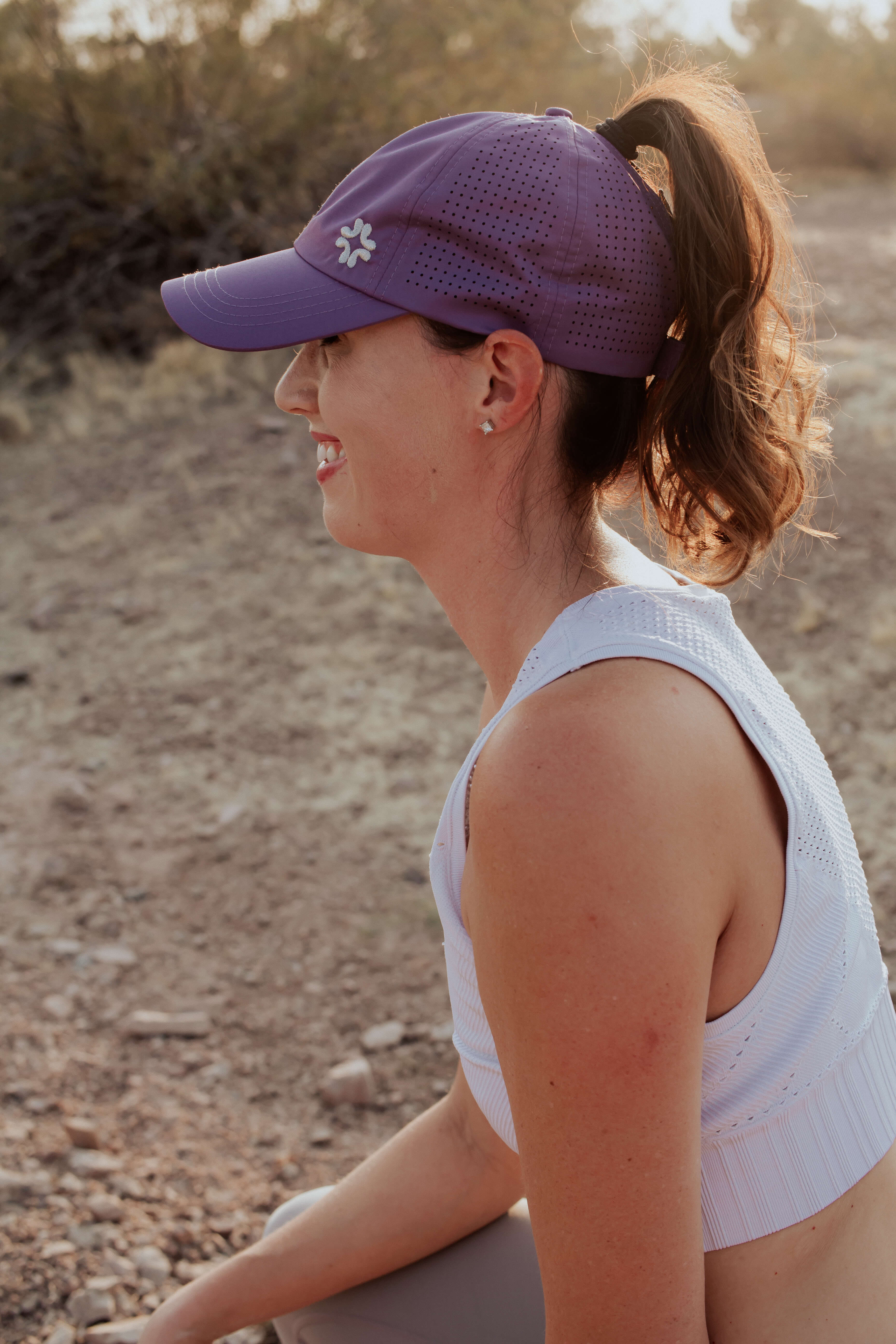 Ponytail hat, X-Boyfriend, Grape, UPF 50+ - VIMHUE